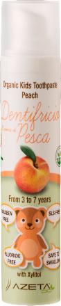Organska pasta za zube za decu - Breskva, od 3 - 7 godina AZETA bio