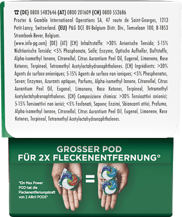 Universalwaschmittel Pods Max Power 3 Integrierte Waschzusätze ARIEL