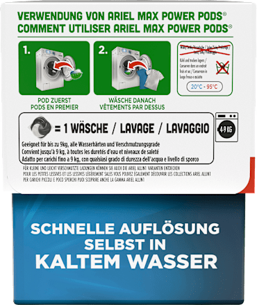 Colorwaschmittel Pods Max Power 3 Integrierte Waschzusätze ARIEL