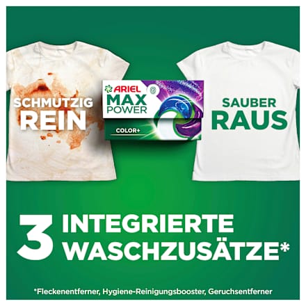 Colorwaschmittel Pods Max Power 3 Integrierte Waschzusätze ARIEL