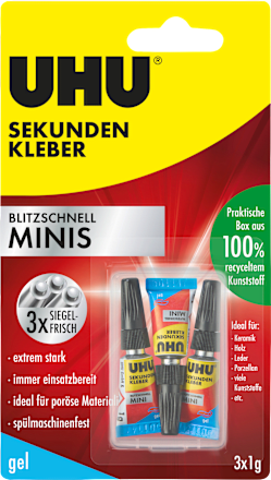 Sekundenkleber Set Minis (3x1g) UHU