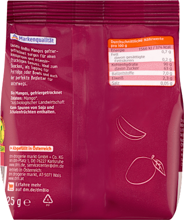 Liofiliziran mango dmBio