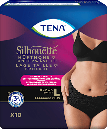 Pants Inkontinenz Silhouette schwarz Gr. L  TENA