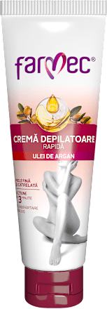 Cremă depilatoare rapidă pentru corp farmec
