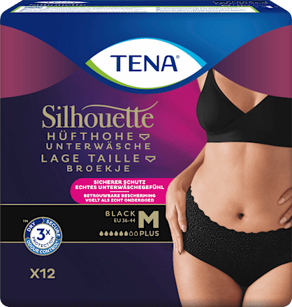 Pants Inkontinenz Silhouette schwarz Gr. M TENA