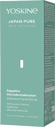 intenzivní safírový peeling YOSKINE JAPAN PURE RICE INFUSION  Yoskine