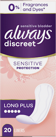 discreet Slipeinlagen Inkontinenz Sensitive Long Plus always