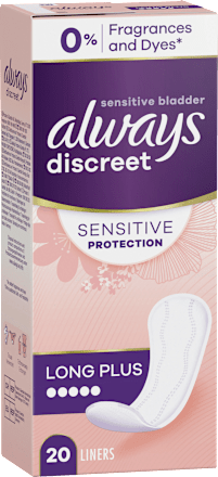 discreet Slipeinlagen Inkontinenz Sensitive Long Plus always