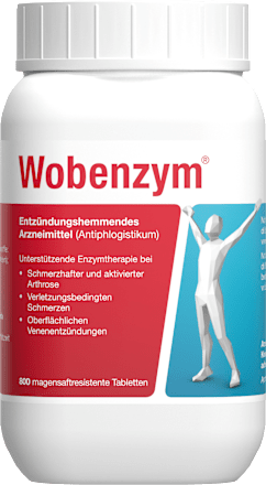 Wobenzym Entzündungshemmendes Arzneimittel (Antiphlogistikum), magensaftresistente Tabletten Wobenzym