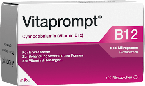 Vitaprompt, Cyanocobalamin (Vitamin B12), 1000 Mikrogramm Filmtabletten Vitaprompt