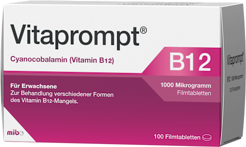 Vitaprompt, Cyanocobalamin (Vitamin B12), 1000 Mikrogramm Filmtabletten Vitaprompt