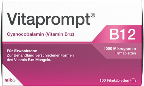 Vitaprompt, Cyanocobalamin (Vitamin B12), 1000 Mikrogramm Filmtabletten Vitaprompt