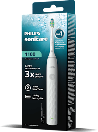 Електрическа четка за зъби 1100, бяла Philips Sonicare