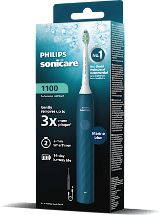Електрическа четка за зъби 1100, синя Philips Sonicare