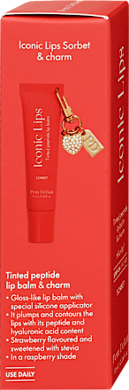 Iconic Lips Sorbet színezett, peptides ajakápoló + charm Pem Delian