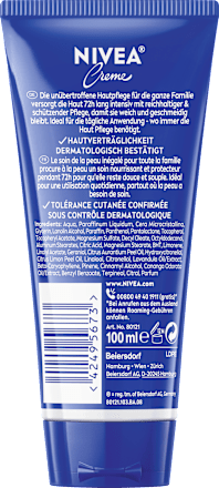 Pflegecreme in der Tube NIVEA