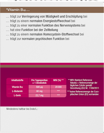 Vitaprompt B12 500 µg Direktsticks Vitaprompt