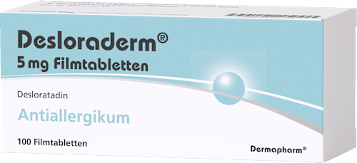 Desloraderm 5 mg Filmtabletten, Desloratadin Antiallergikum Desloraderm