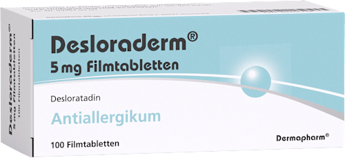 Desloraderm 5 mg Filmtabletten, Desloratadin Antiallergikum Desloraderm