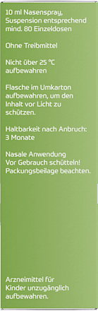 Rhinivict axicur Heuschnupfenspray 50ug/Sprühstoß Nasenspray Suspension Rhinivict