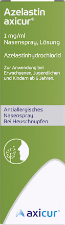 Azelastin axicur 1mg/ml Nasenspray, Azelastinhydrochlorid Azedil