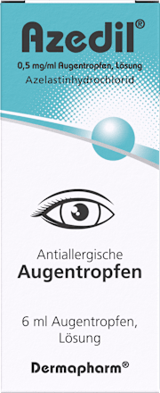 Azedil 0,5 mg/ml Augentropfen Lösung, Azelastinhydrochlorid Azedil