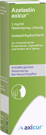 Azelastin axicur 1mg/ml Nasenspray, Azelastinhydrochlorid Azedil