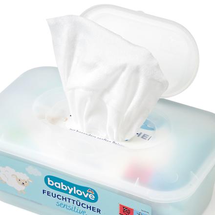 vlhčené ubrousky sensitive v boxu babylove