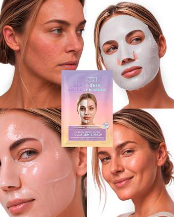 Gesichtsmaske Glass-Skin Hydrogel Kollagen & NAD+ Yeauty
