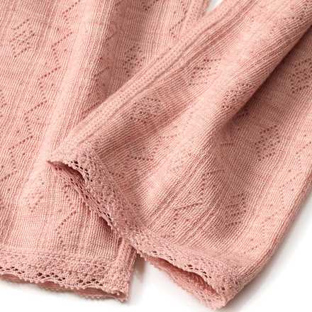 Unterhose aus Wolle-Seide mit Ajour-Struktur, rosa, Gr. 98/104 ALANA