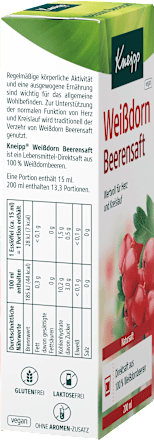 Weißdorn Beerensaft Kneipp