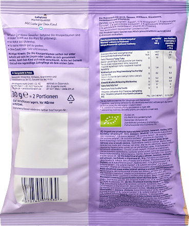 Fiorellini croccanti con frutti di bosco Bio e banana Bio babylove