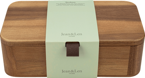 Aufbewahrungsbox für Tee aus Akazienholz (24x14x7,5 cm) Jean&Len