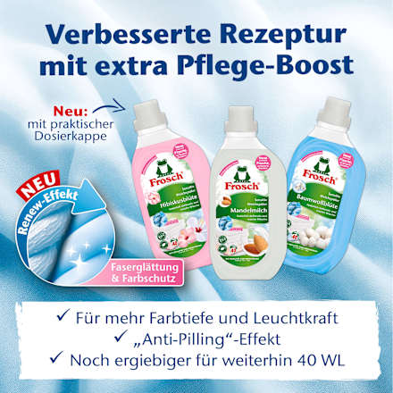 Weichspüler Baumwollblüten 40WL Frosch