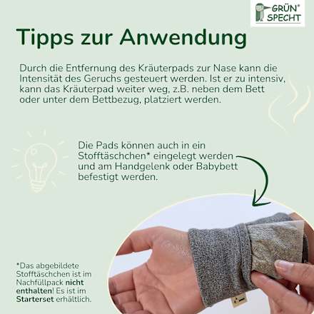 Kräuterpads Atemfrei, Nachfüllpack Grünspecht