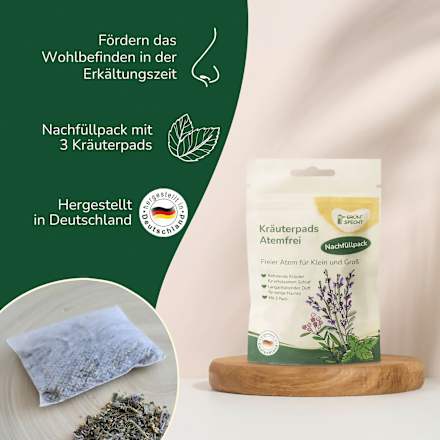 Kräuterpads Atemfrei, Nachfüllpack Grünspecht