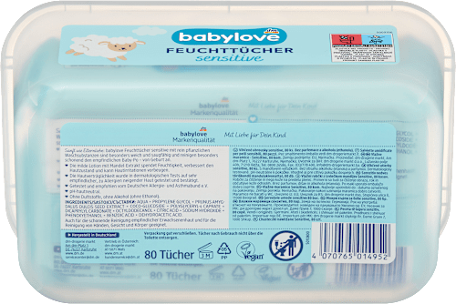 Feuchttücher sensitive Box  babylove