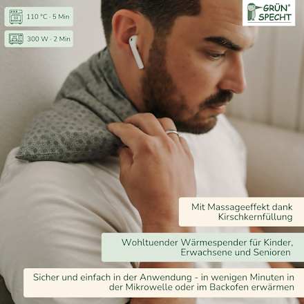 Kirschkern-Wärme-Auflage Grünspecht