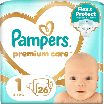 Plenice za novorojenčke, velikost 1 (2-5 kg) Pampers Premium Care