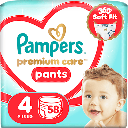 Hlačne plenice velikost 4 (9-15 kg) Pampers Premium Care