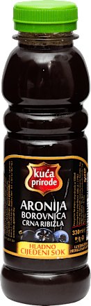 Sok aronija, borovnica, crna ribizla Kuća Prirode