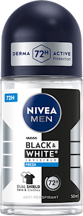 Black&White Invisible Fresh Antyperspirant roll-on NIVEA MEN