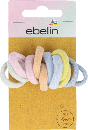 Hajgumi vegyes pasztellszínekben ebelin