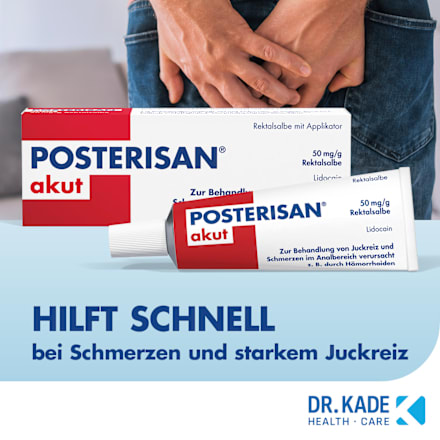 POSTERISAN akut 50mg/g Rektalsalbe POSTERISAN