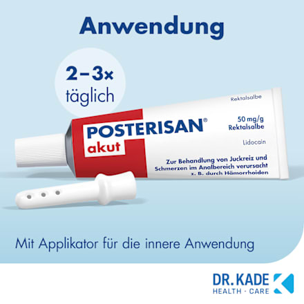 POSTERISAN akut 50mg/g Rektalsalbe POSTERISAN
