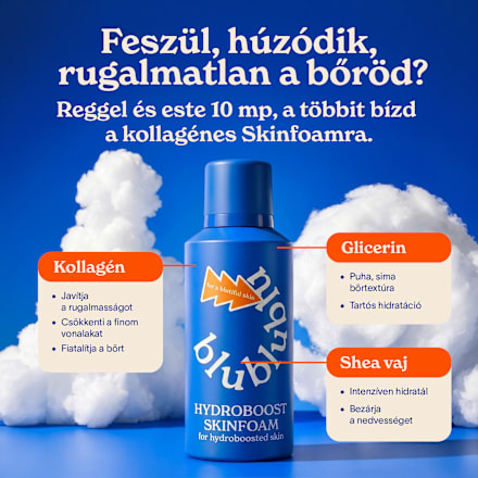 Hidratáló hab Hydroboost Skinfoam blublublu