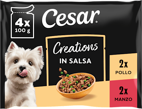 Selezione in salsa cibo umido per cani adulti Cesar