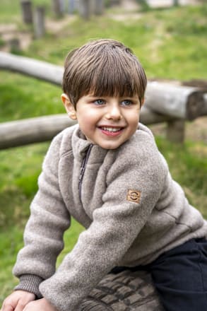 Wolljacke, braun, Gr. 134/140 Mikk-Line