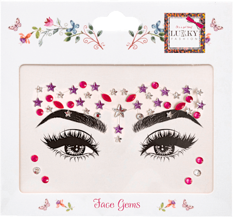 Ukras za lice Face Gems – Starry Night LUKKY