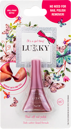 Peel off lak za nokte – biserno rozi LUKKY